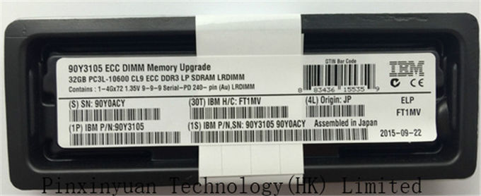 32GB Ddr3 Versorgung des Server-Gedächtnis-1333MHz LP LRDIMM 90Y3105 IBM des System-X3650 M4 im Verkauf cm