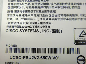 China C Serie Server-Server-Stromversorgung P.S. Wechselstrom UCS-650w KMJ Cisco Ucsc-Psu2v2-650w V2 fournisseur