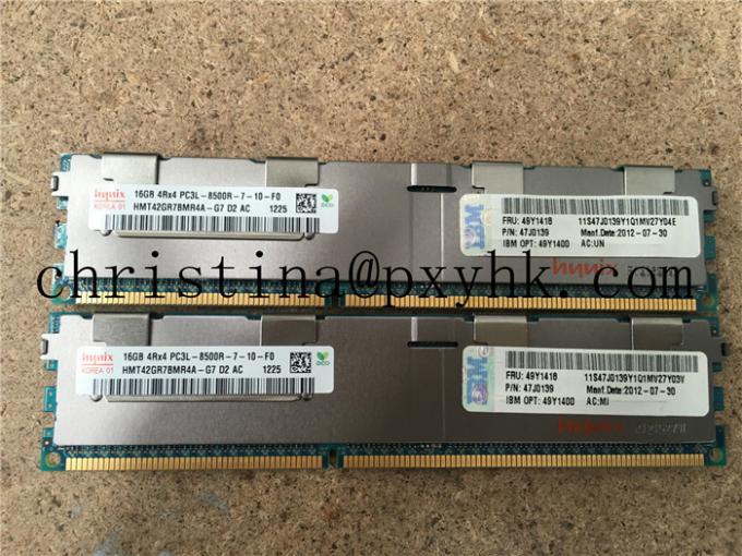 Servergedächtnis IBMs 46C7483 46C7489 49Y1400 16G PC3-8500 DDR3-1066