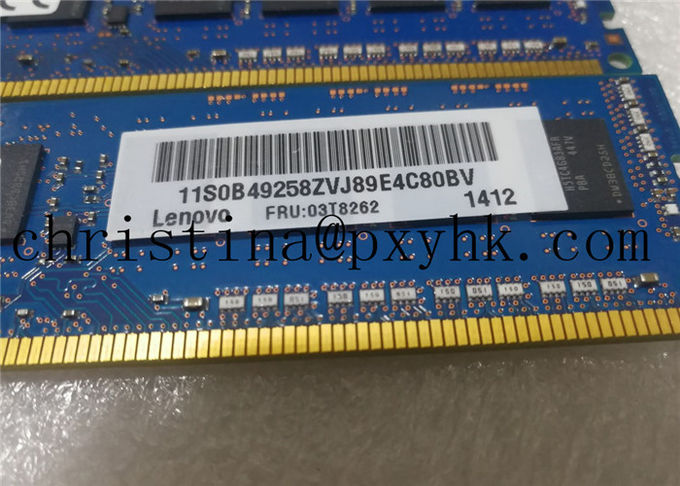 Reines ECC-Server-Gedächtnis DDR3 1600 03T8262 Lenovo 8G 2R*8 PC3L-12800E
