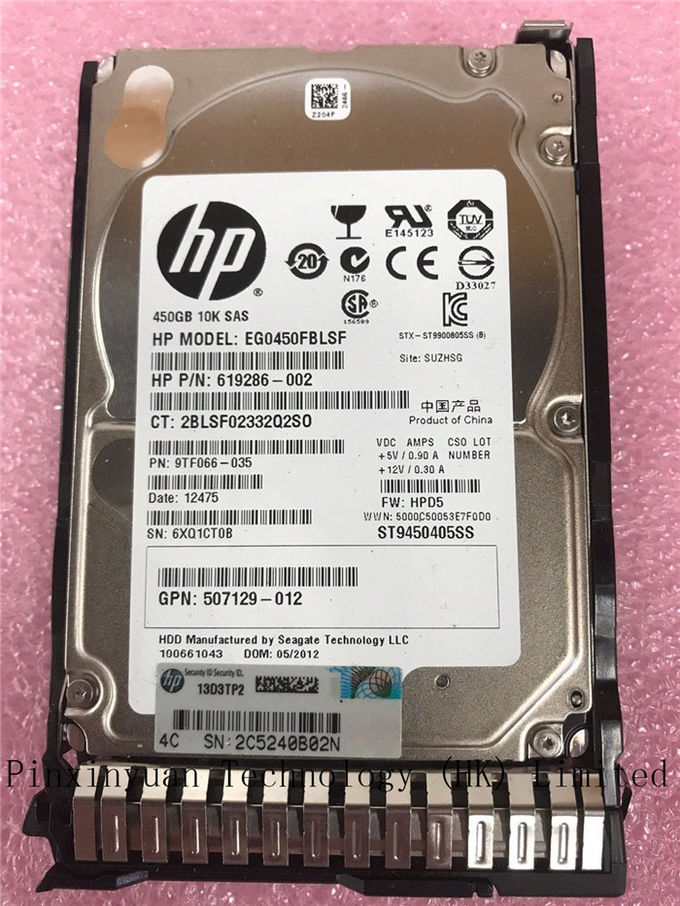HP-Unternehmen 653956-001 450GB 2,5" heißer Stecker HDD Gen8/9 652572-B21 Dämpfungsreglers 6GB/s 10K