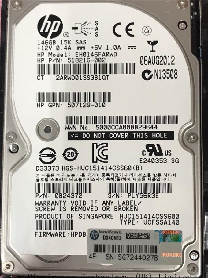 HP 652605-B21 653950-001 146GB 15K 2,5" FESTPLATTENLAUFWERK-GEN 8/9 SC DÄMPFUNGSREGLER-6G