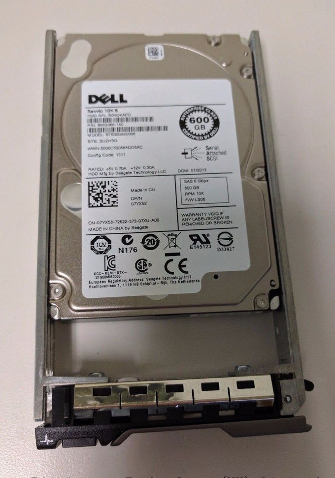 Dell-Server-Festplattenlaufwerk, sata 10k Festplattenlaufwerk 600GB 10K 6Gb/s 7YX58 ST600MM0006