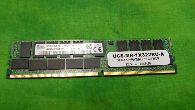 DDR4 2133MHz 2RX4 RDIMM PC4 17000 ECC-Gedächtnis 32GB 1.2V AMY Cisco UCS-MR-1X322RU-A