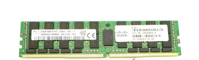 LRDIMM ECC-Server-Stromversorgung UCS-ML-1X644RV-A Cisco kompatibles 64GB DDR4-2400Mhz 4Rx4 1.2v